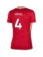 Liverpool Virgil van Dijk #4 Zenski Domaci Dres 2024-25 Kratak Rukavima